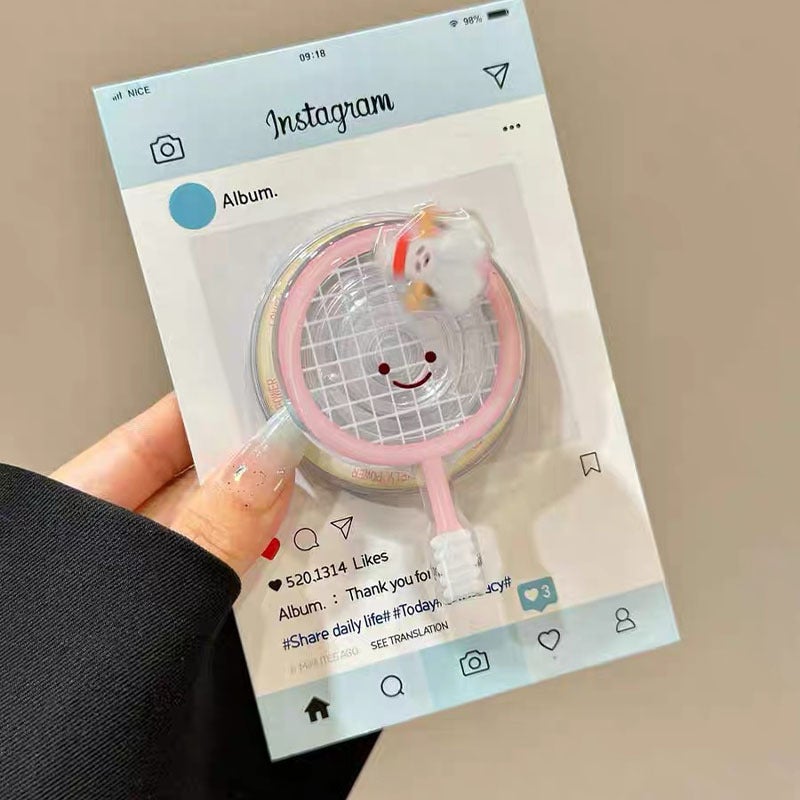 Cute Creative Table Tennis Badminton Magnetic Holder Mobile Phone Case Holder Homemade Ornaments Pendant Holder Factory - Image 1